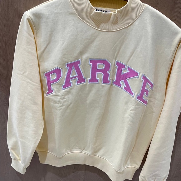 Parke Oversized Mock Neck • Butter Yellow Varsity (Lightweight) - Picture 5 of 7